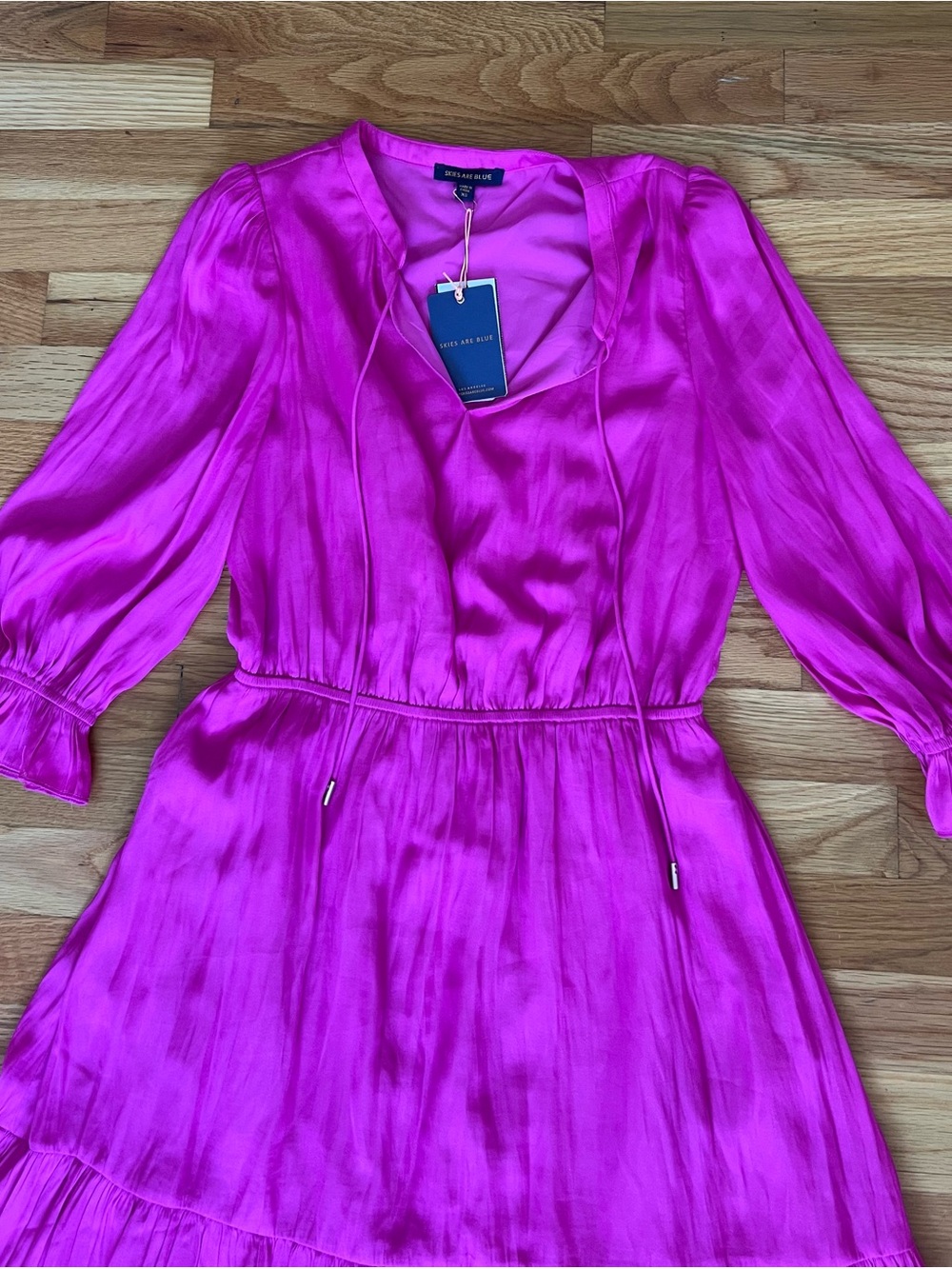 Skies Are Blue Fuchsia Tiered Maxi Dress - Picture 2 of 4